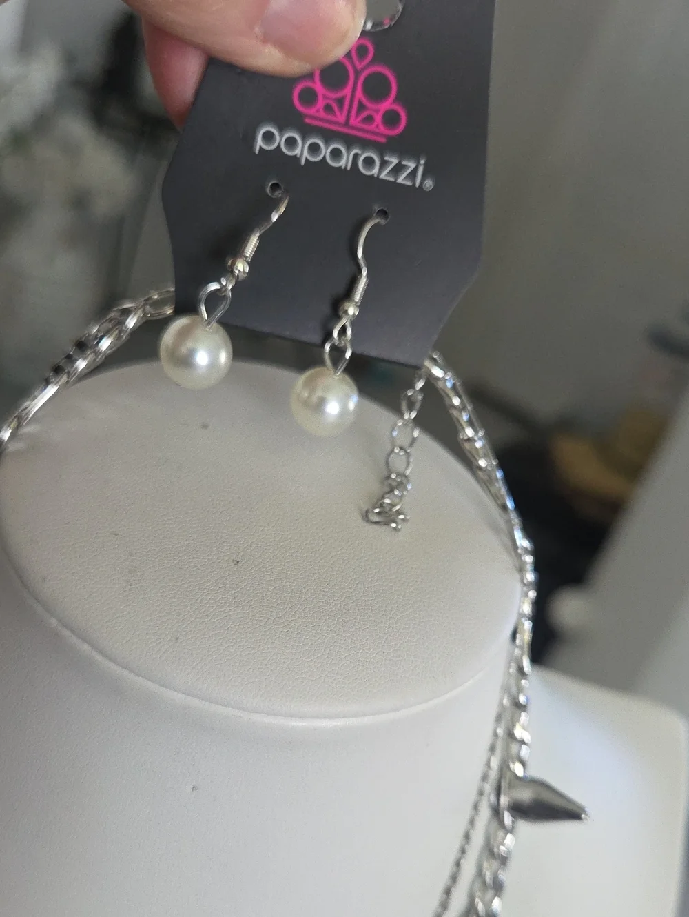 Paparazzi Refined Punk White Necklace NWT